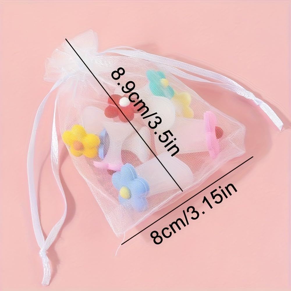 16pcs Silicone Toe Separators Flower Toe Separator Toe Nail Separators Toes Dividers Pedicures Nail Art Tools Pedicure Spacers(8pcs Small Flowers + 8pcs Heart-Shaped Jelly)