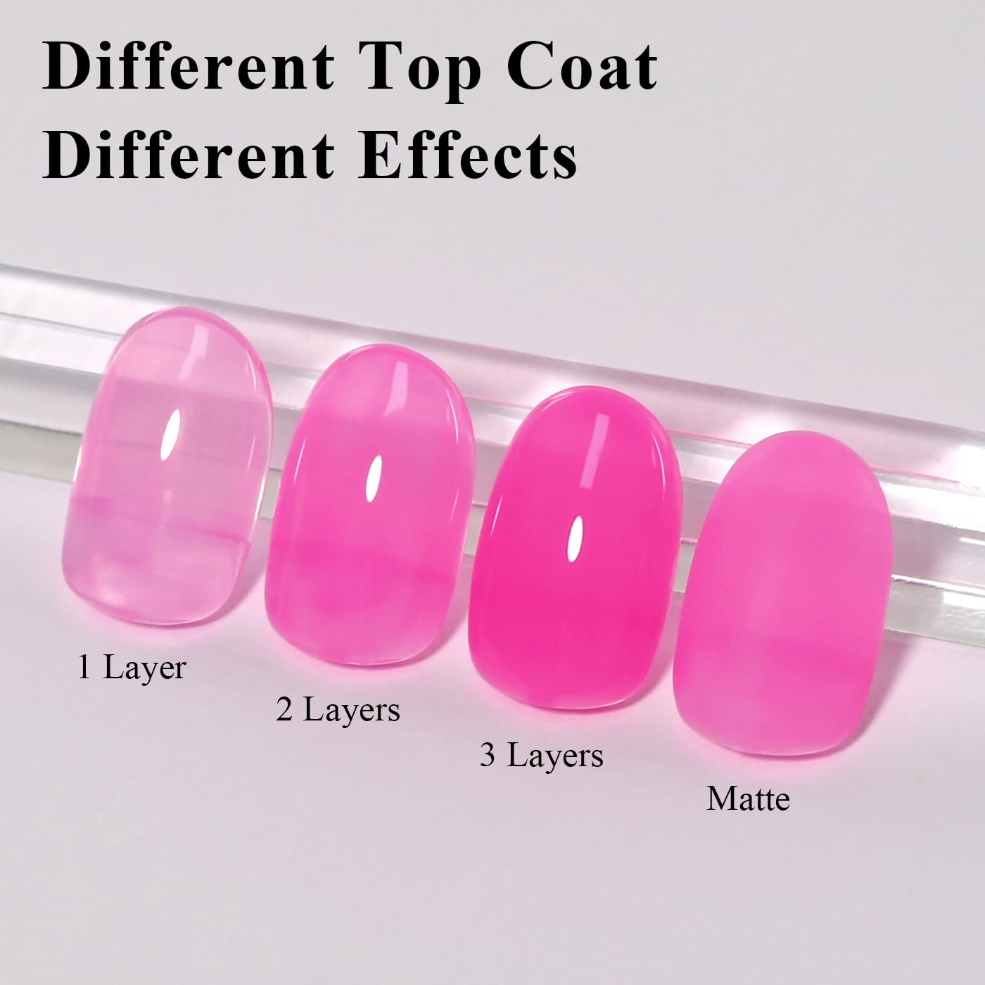 Imtiti Jelly Gel Nail Polish, Hot Pink Sheer Jelly Gel Polish Soak Off UV LED Nail Gel Polish Spring Summer Translucent Gel Polish Nail Art Manicure Salon DIY Design Gel Nail Kit 10ML