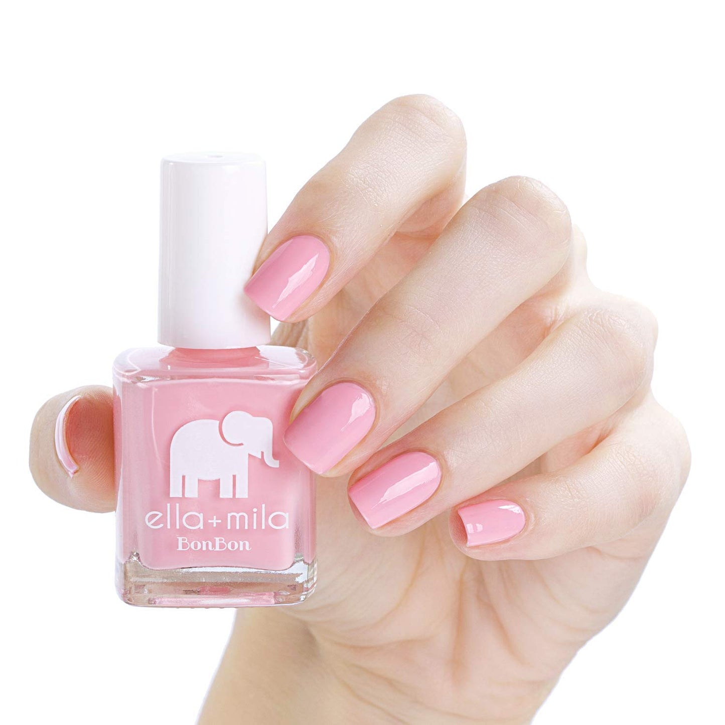 ella+mila Professional, Quick Dry, Long-Lasting & Chip-Resistant Pink Nail Polishes (Pucker Up - 0.45 fl oz)
