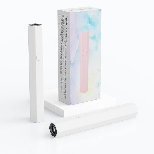 UV Nail Lamp, Small Nail Cure Light, Flash Cure Lamp for Gel Nails, LED Nail Lamp for Gel Polish, Manicure USB Nail Dryer for Fast Curing at Salon Home DIY White