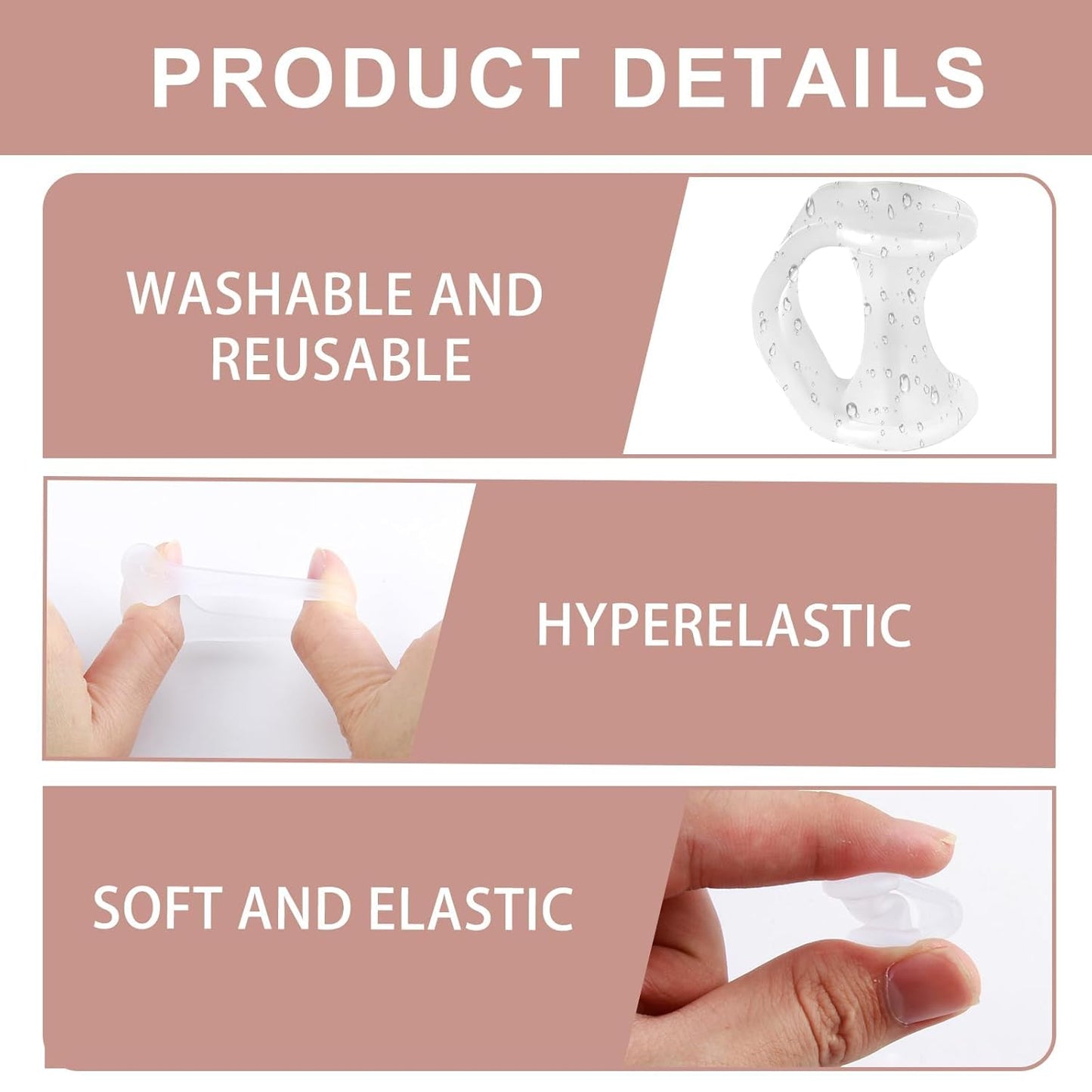 12pcs Gel Toe Separator, Pinky Toe Spacers, Little Toe Cushions Straightener Bunion Corrector for Preventing Rubbing & Relieving Pressure, Pain Relief from Overlapping Toes, Blisters, and Corns