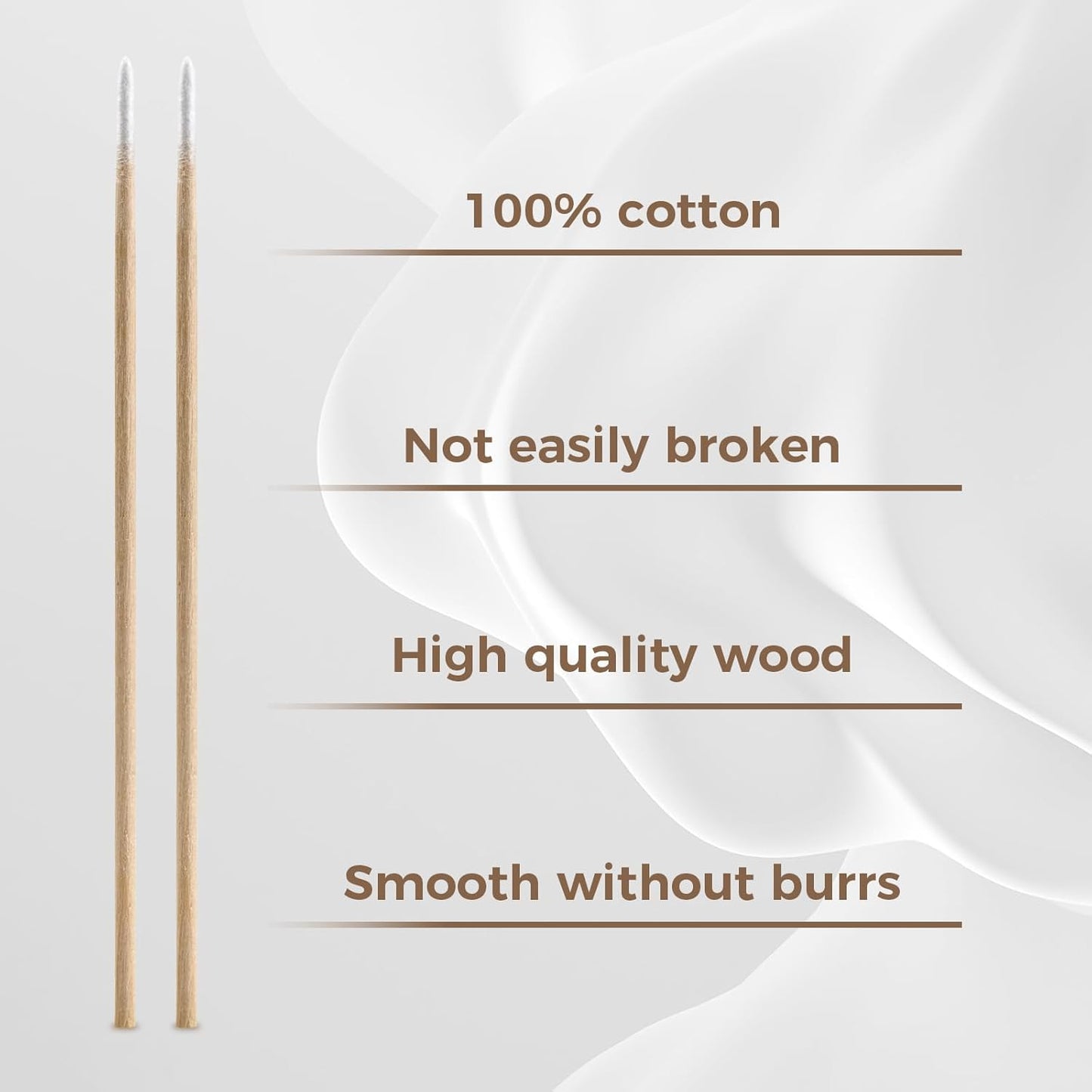 400Pcs Pointed Cotton Swabs in Storage Box - Precision Microblading Cotton Swabs with Wooden Sticks for Makeup, Cleaning Nail Polish, Eyebrow, Tattoo Permanent Supplies, Craft