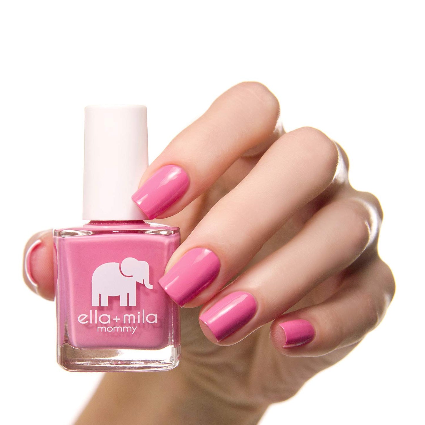 ella+mila Professional, Quick Dry, Long-Lasting & Chip-Resistant Pink Nail Polishes (Rosy Cheeks - 0.45 fl oz)
