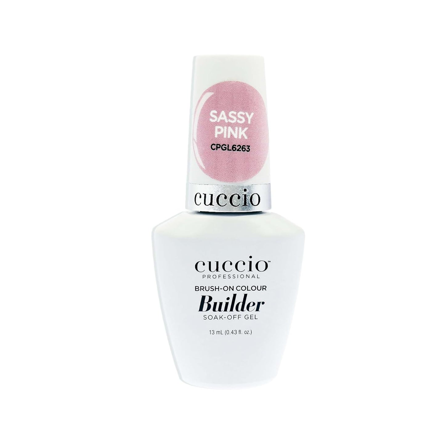 Cuccio Brush-On Colour Builder Soak Off Gel - Sassy Pink by Cuccio Pro for Women - 0.43 oz Nail Polish