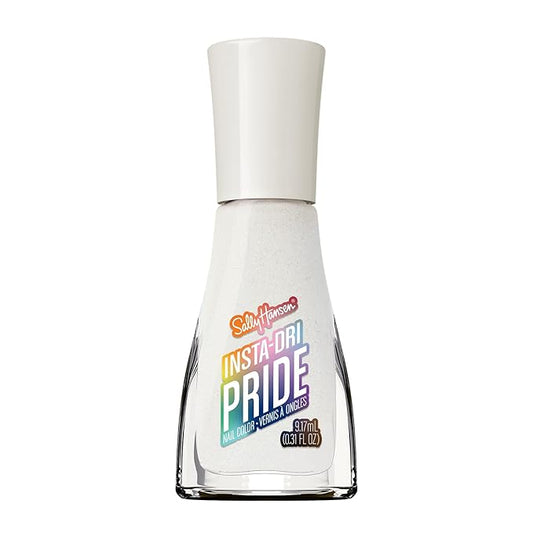 Sally Hansen Insta-Dri Pride Nail Polish | Quick Dry, Long Lasting, Streak-Free Shine | Opaque, Shiny | 764 Slay Another Day | Off-White Nail Color