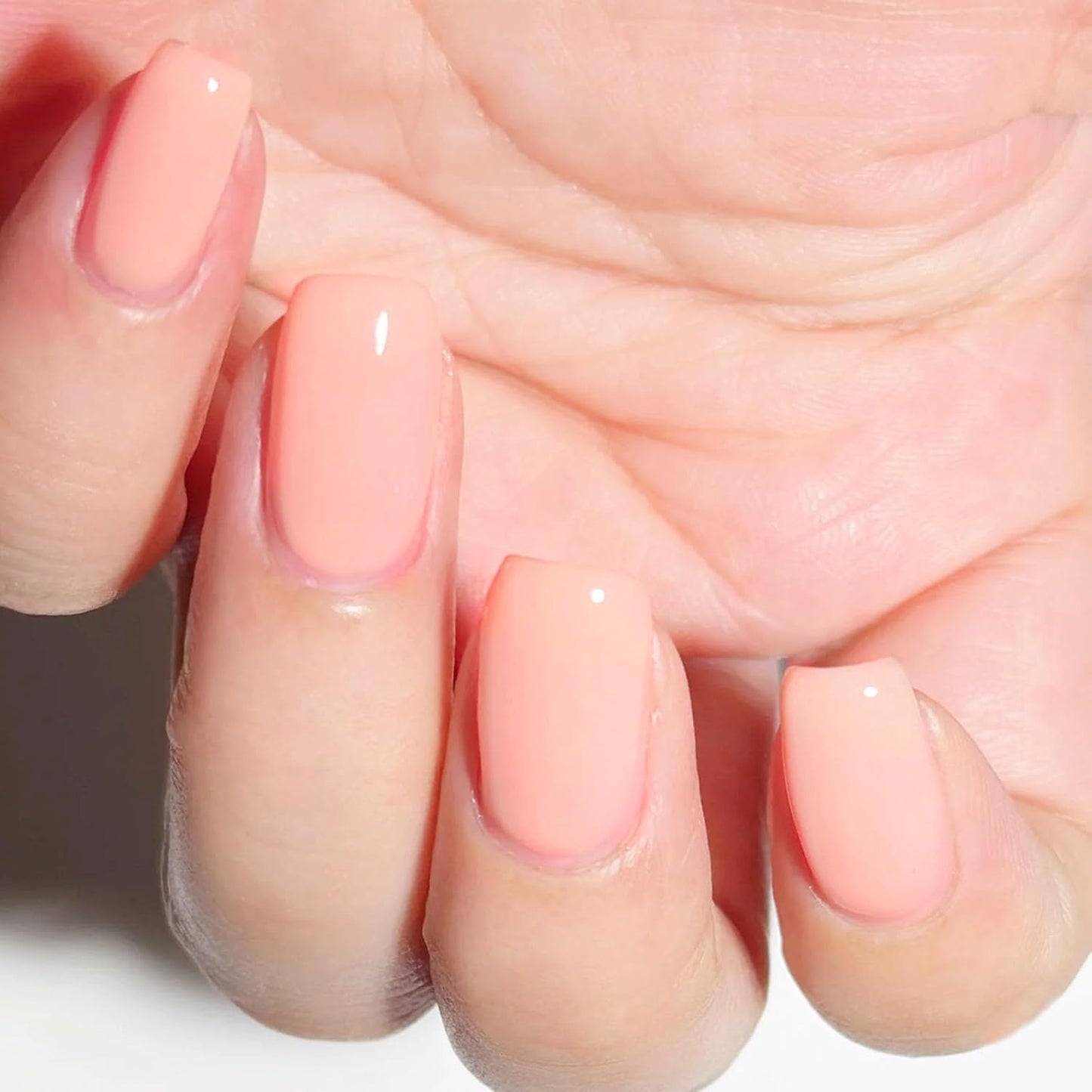 COSMOO Quick Dry Nail Polish, Chip Resistant Manicure, Non-Toxic, Vegan, Cruelty Free, 12ml, Fast Drying in 60 Seconds (Sheer Nude Pink)