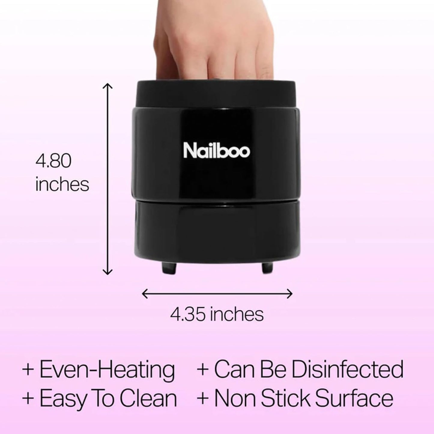 Nailboo Acetone Nail Polish Remover & Heated Soak Off Bowl Kit – Pure Acetone 16fl oz & Electric Nail Removal System for Dip Powder, Gel Polish, Acrylic & Press Ons