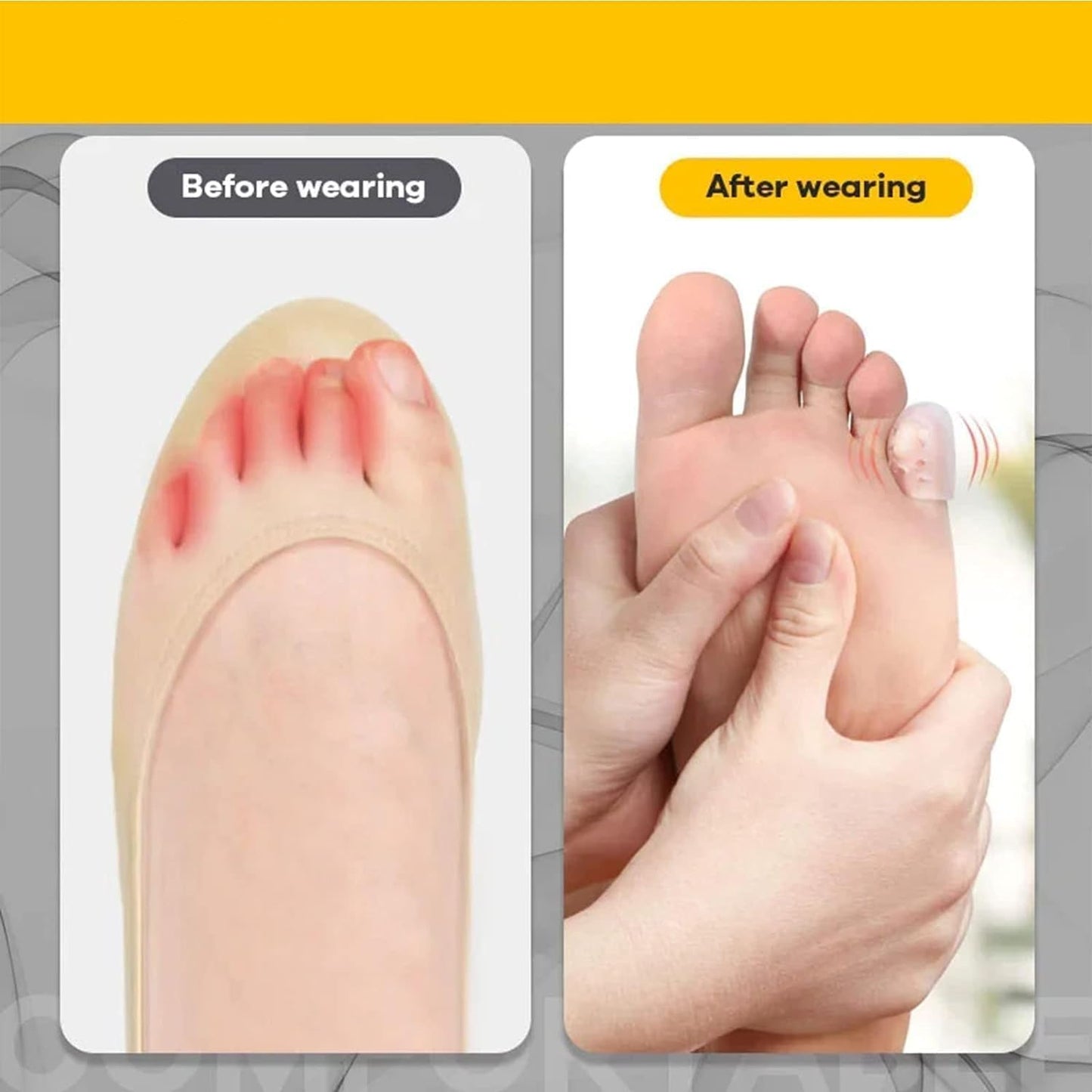 Silicone Anti-Friction Toe Protector, Gel Toe Protectors Breathable Toe Covers, Silicone Little Toe Sleeves Gel Toe Protectors Women with Airflow Orifice Breathable Toe Separators (40pcs)