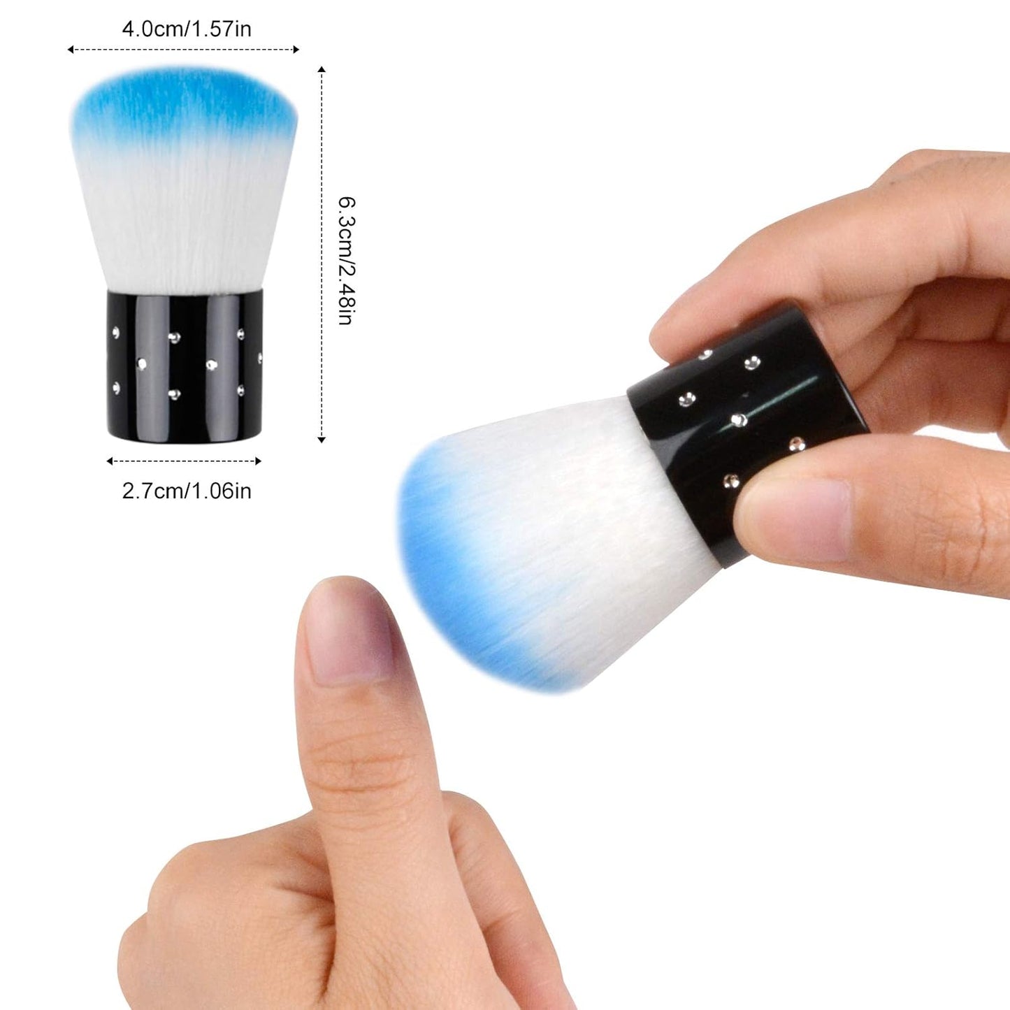 TOROKOM 19Pcs Nail Art Brushes Set, Nail Art Tool for Acrylic Application, Incl Nail Dotting Pens, Nail Dust Brush, Extension Gel Brush for Home Use and Professional Nail Salon