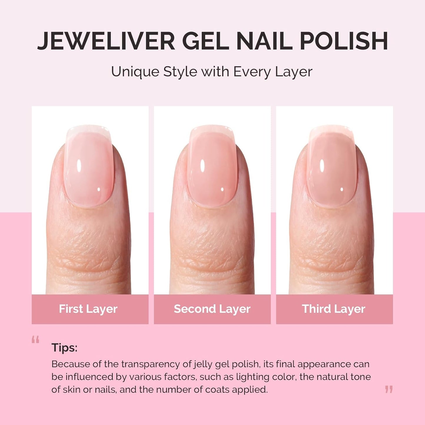 MelodySusie Jeweliver Gel Nail Polish, 0.5Fl.oz Nude Gel Polish Beige Color Soak Off UV LED Light Cure Gift for Women Manicure Nail Art DIY at Home B6405