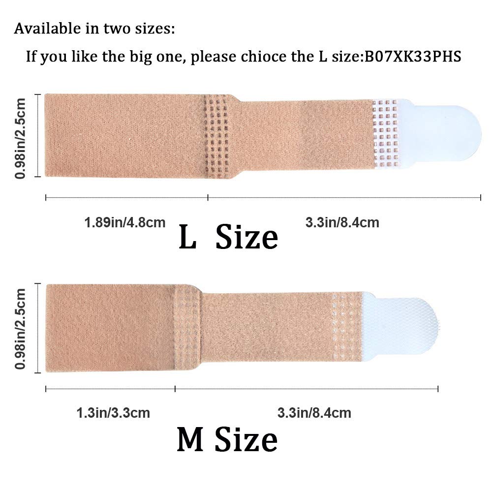 Broken Toe Wraps 8 Pack (Medium Size), Middle Toes Fabric Toe Splint Cushioned Bandages Finger Protectors Straightener Hammertoe Separators