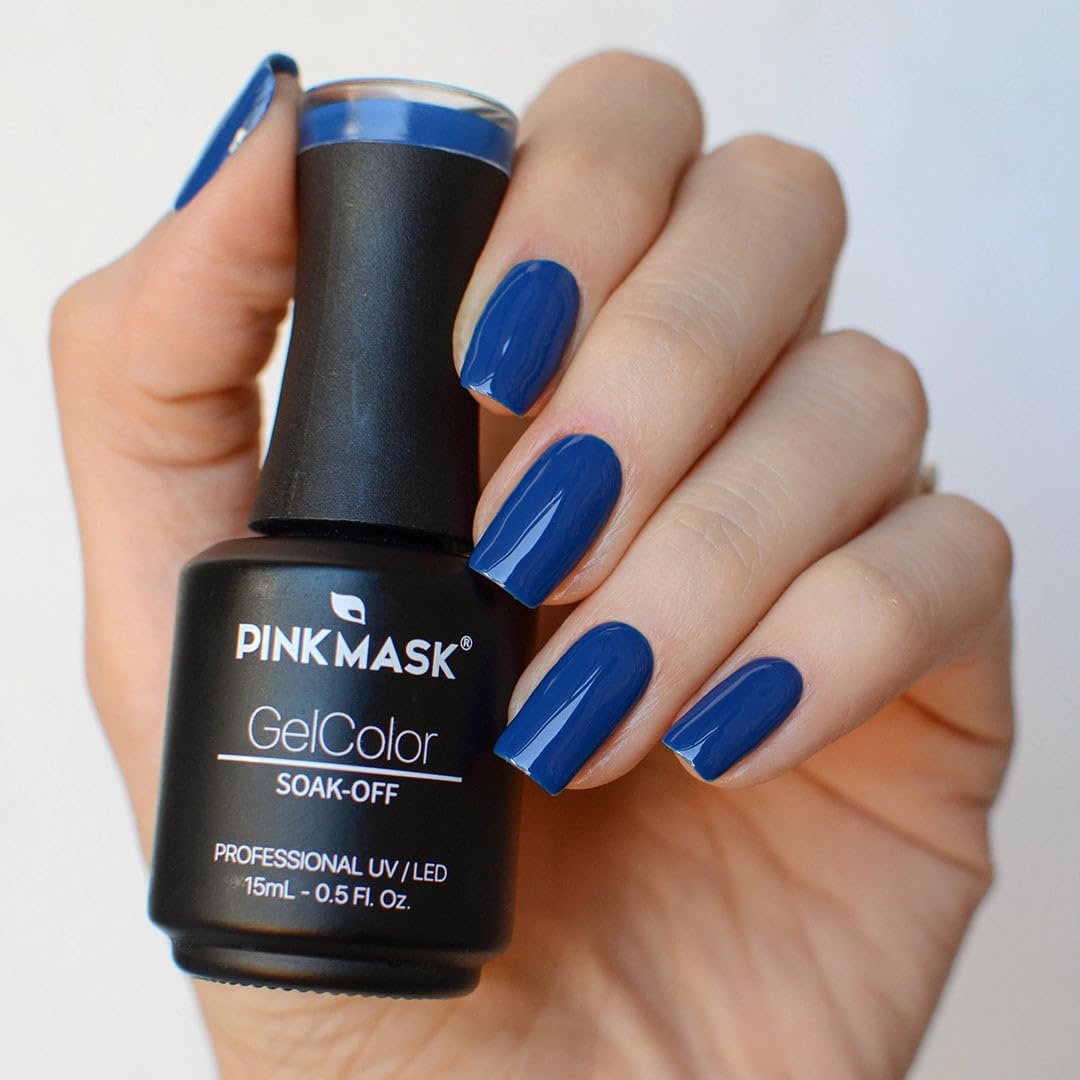 PINK MASK Gel Color Nail Polish Moby Dick 15ml / o.5 oz - UV/LED Gel Polish, Non Wipe, Long Lasting, Soak Off Formula