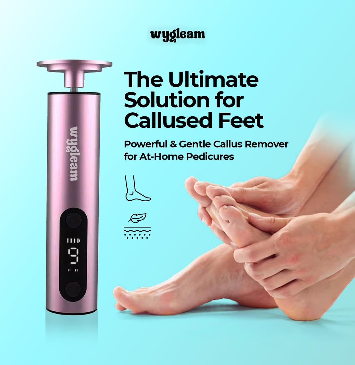 2-in-1 Electric Callus Remover and Nail File Drill Kit for Flawless Feet & Nails - 3 Speeds, Rechargeable, Professional at-Home Pedicure & Manicure Tool
