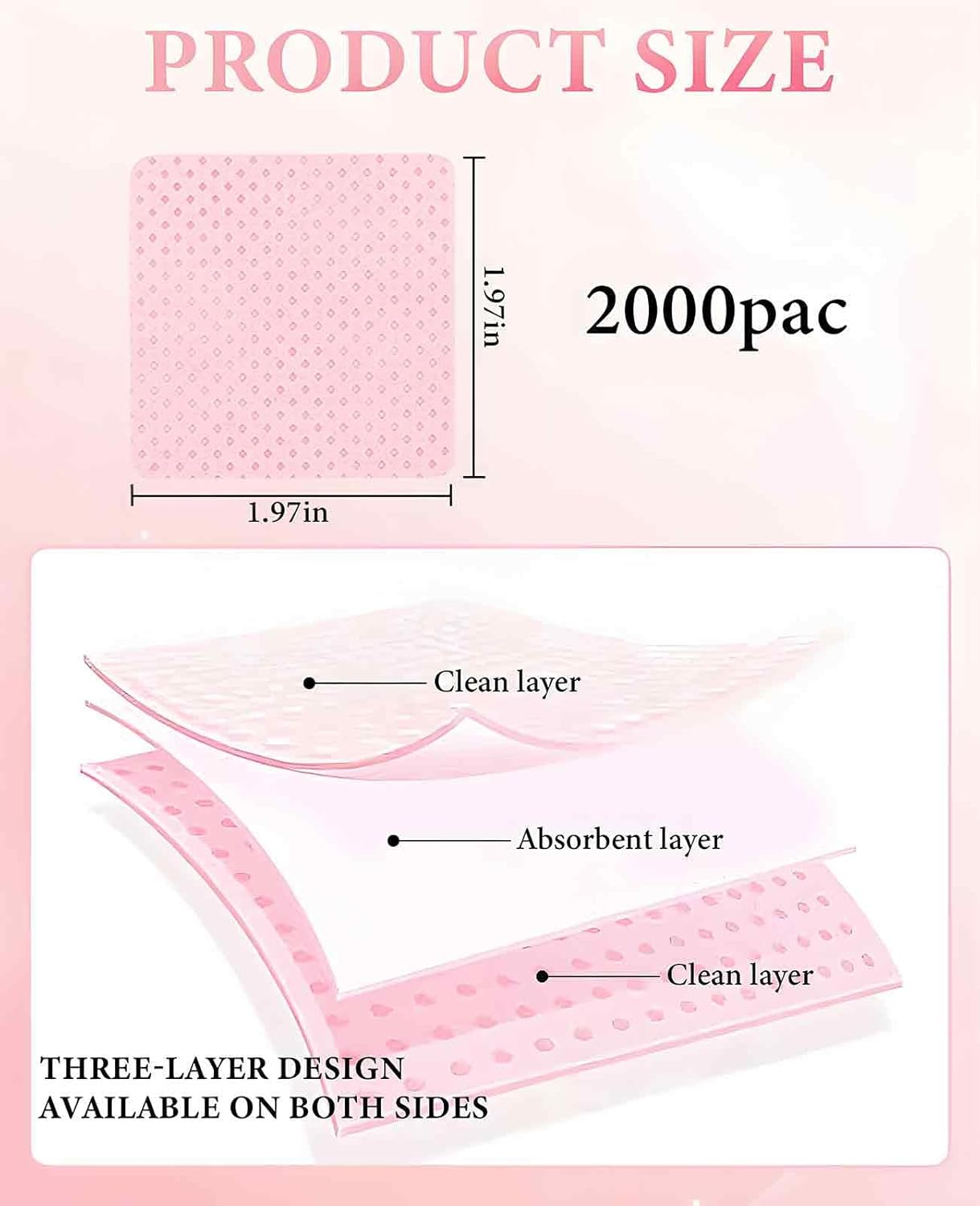 2000PCS Nail Wipes for Gel Nails Lint Free, Pads Toallitas Sin Pelusa Para Uñas