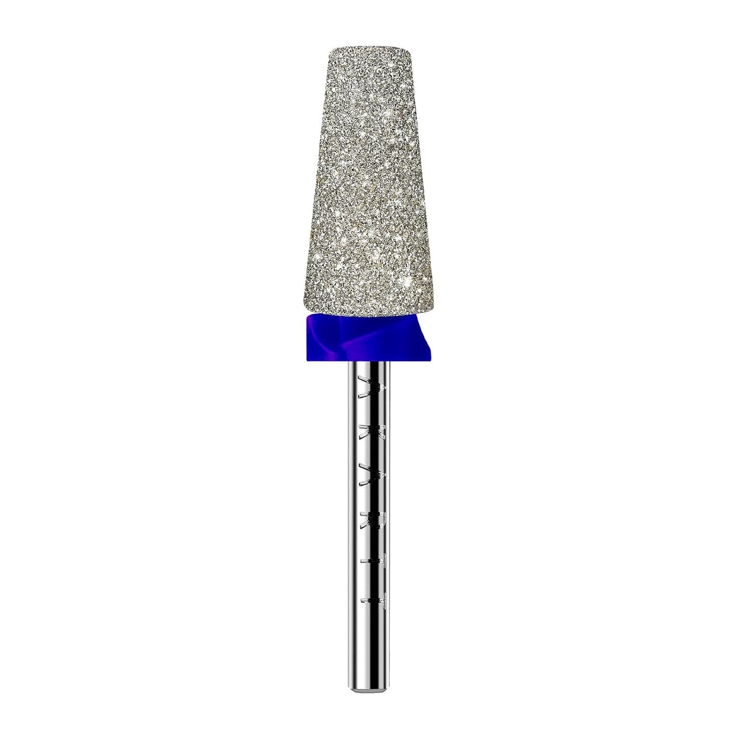 Makartt Electric Nail Drill Bits: Tapered Barrel Carbide Diamond Sanding Bit for Nail Prep Shaping, Upgrade Drill Tips with Cross Teeth & Dust-Proof Ring for Manicure Salon Cuticle Remove, M #150 Grit
