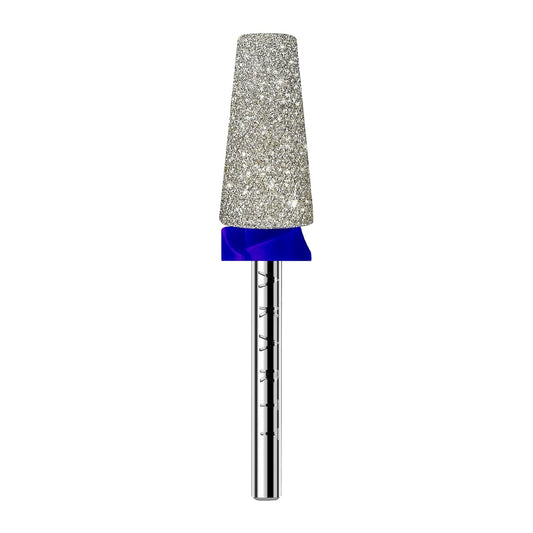 Makartt Electric Nail Drill Bits: Tapered Barrel Carbide Diamond Sanding Bit for Nail Prep Shaping, Upgrade Drill Tips with Cross Teeth & Dust-Proof Ring for Manicure Salon Cuticle Remove, M #150 Grit