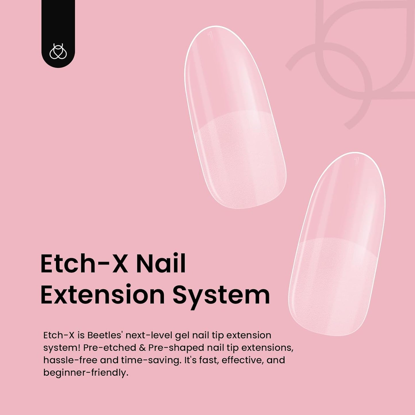 Beetles Gel Nail Tips Short Oval Fake Nails 288Pcs Pre-Shaped Half Matte Press on Nail Tips Full Cover False Nails Gifts for Girls Women Gelly Tips Home DIY Nail Extension