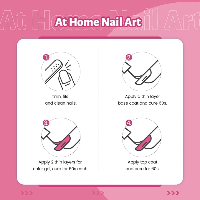 JODSONE Hot Pink Gel Nail Polish 10ml Gel Polish Bright Pink Nail Color Berry Pink Long-Lasting Easy Application Low Odor Need U V Lamp Curing