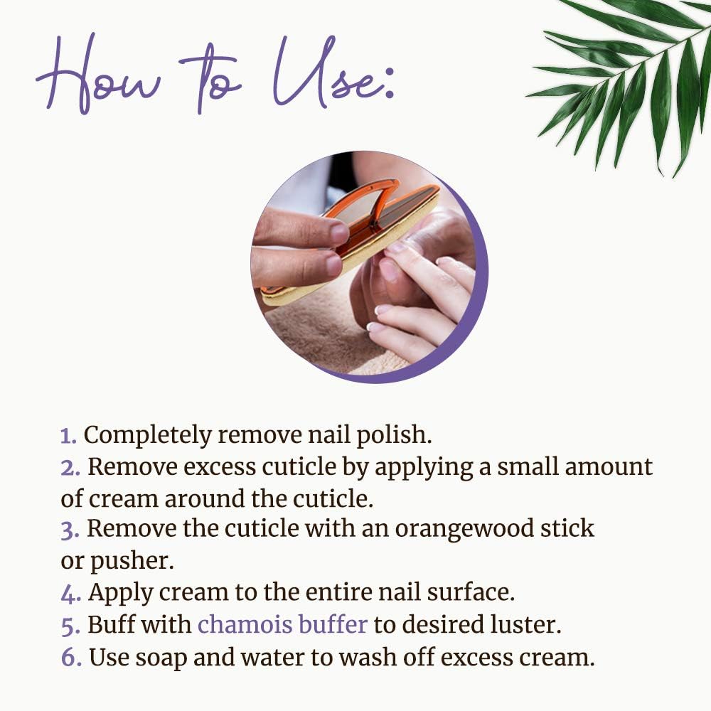 SuperNail Winning Nails 7" Chamois Nail Buffer – High-Shine Nail Polishing for Natural Nails, 2 Pack