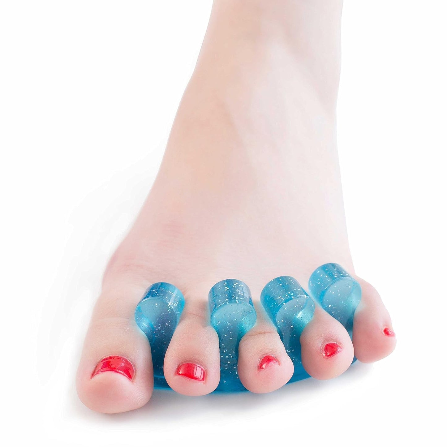 2 Pairs Gel Toe Separators – Toe Spacers & Straighteners for Bunion Relief, Hammer Toe, Overlapping Toes – Toe Stretchers for Men & Women