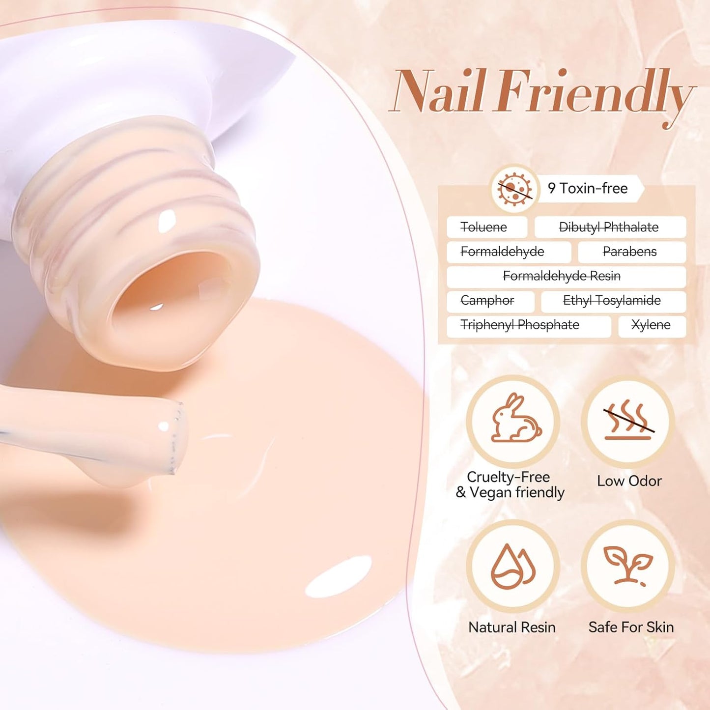 Born Pretty Nude Gel Nail Polish Brown Neutral Nude Pink Gel Polish Skin Tones Collection Soak Off LED Gel Nail Kit Manicure DIY Home