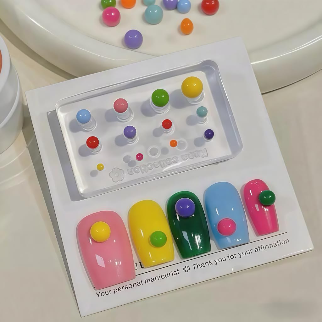 1 Pcs Peas Silicone Nail Art Molds for Women Resin Nail Design