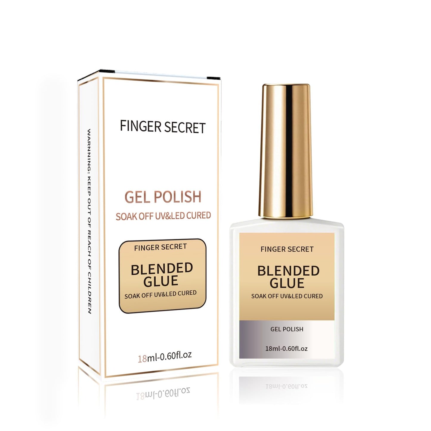Blended Glue - Premium Gel Nail Polish Thinner for Seamless Blending Color Ombre Mixing Glitter Blend Sequin,18ml Gel Nail Polish for DIY Nail Designers & Manicure Salons