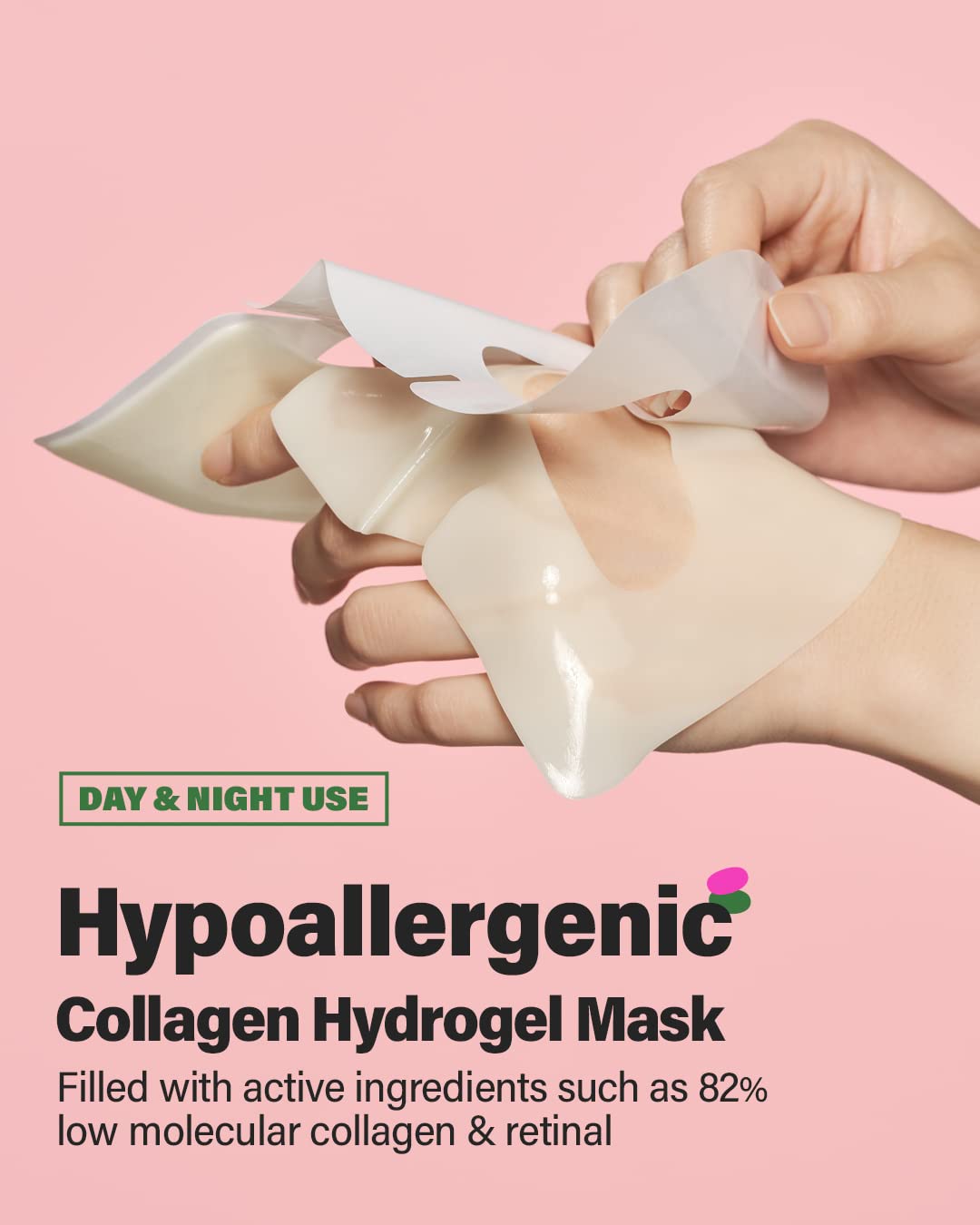 CKD Pore Elasticity Mask with Retino Collagen Small Molecule, Hydrogel Anti-aging Face Sheet Mask Tightens Pores & Sagging Skin, Moisturizing Face Mask to Restore Elasticity & Firmness, 10 Sheets