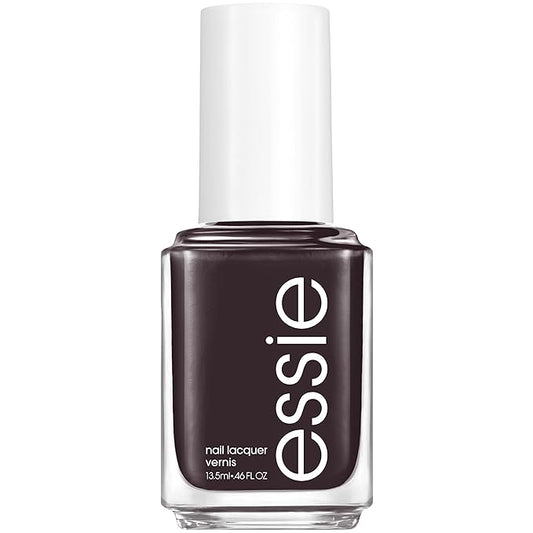 essie Nail Polish, Salon-Quality Black Nail Polish, UnGuilty Pleasures, Vegan, Home By 8, 0.46 fl oz