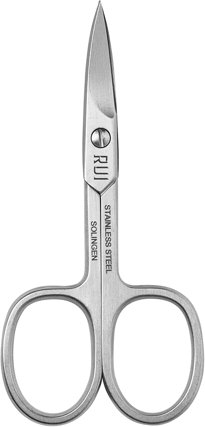 Rui Smiths Pro Precision Stainless Steel Pedicure Trimmer Cutter with Micro-Serrated, Anti-Skid Cutting Edges and Long Handles For Hard Nails | Made in Solingen, Germany (Nail Scissors)