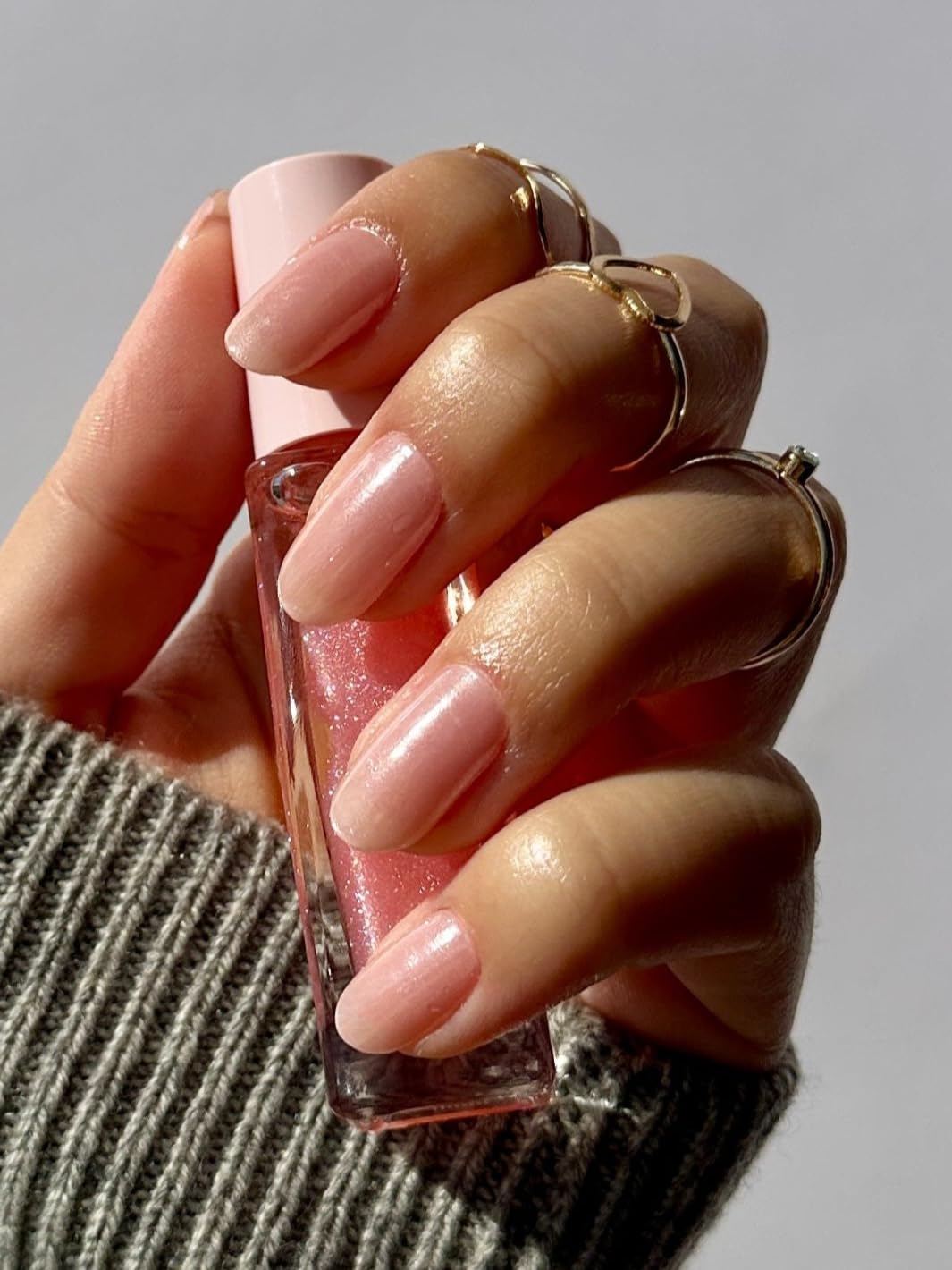 NOVA, Female Founded, Semi Cured Gel Nail Strips (Rosé) - The 10 Minute Manicure. Salon-Quality, Works w/Any Lamp, Easy to Apply - Incl. Nail File & Stick (Rosé)