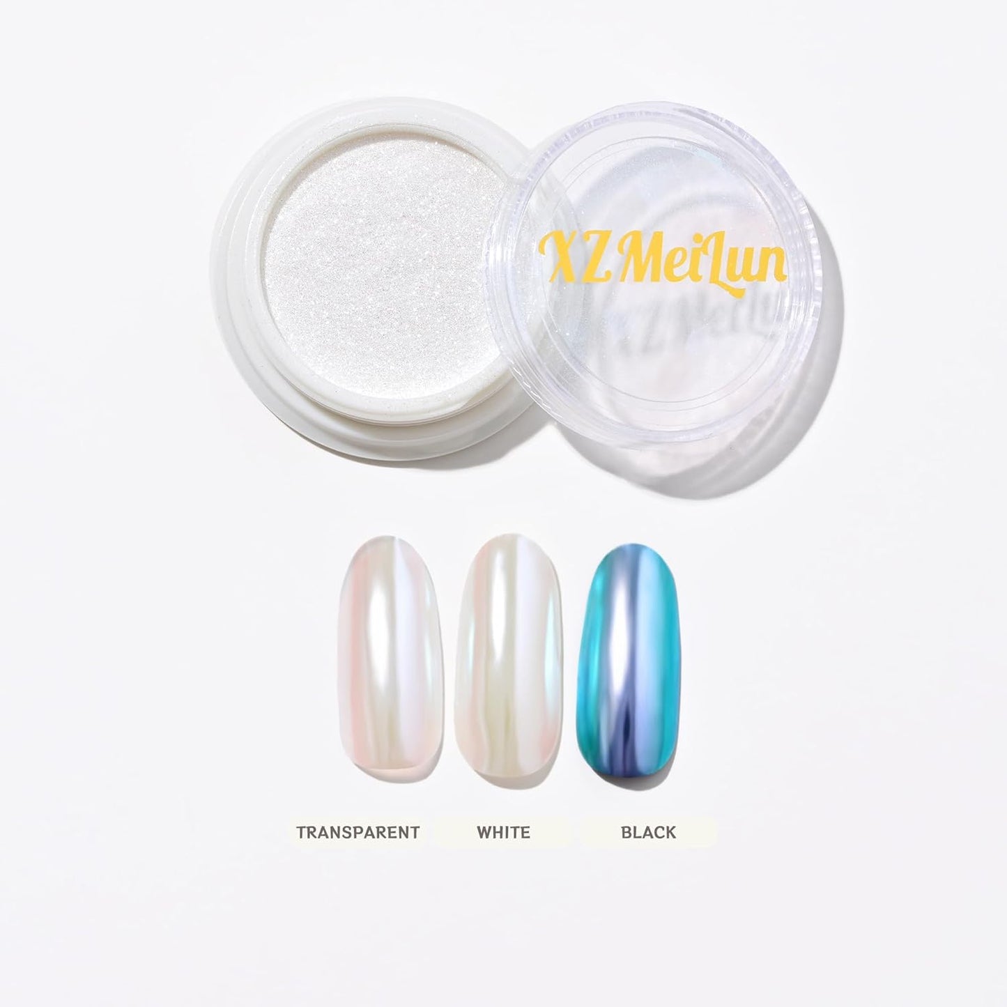 Chameleon Chrome Nail Powder, Big-Capacity 0.8g Aurora Green Turns Silver Mermaid Aurora Powder Pigment Pearlescent Nail Art Glitter Decoration, Can mixed With Builder Gel Nail Polish For Use