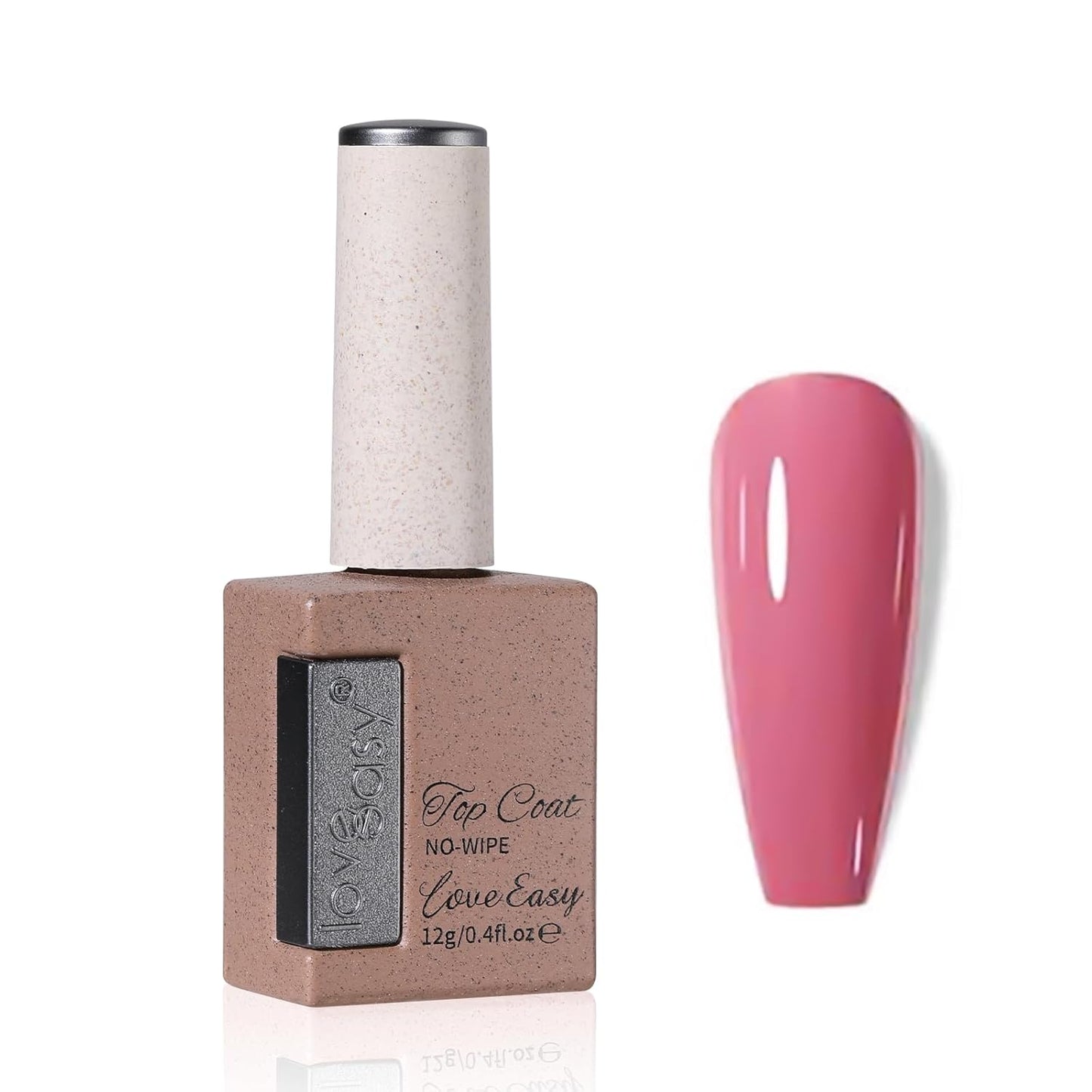 Salon-Level No-Wipe Top Coat Gel - 28+ Day Gloss Lock with Stain Defense | Mirror Shine | LED/UV Lamp Safe, Gift for Women