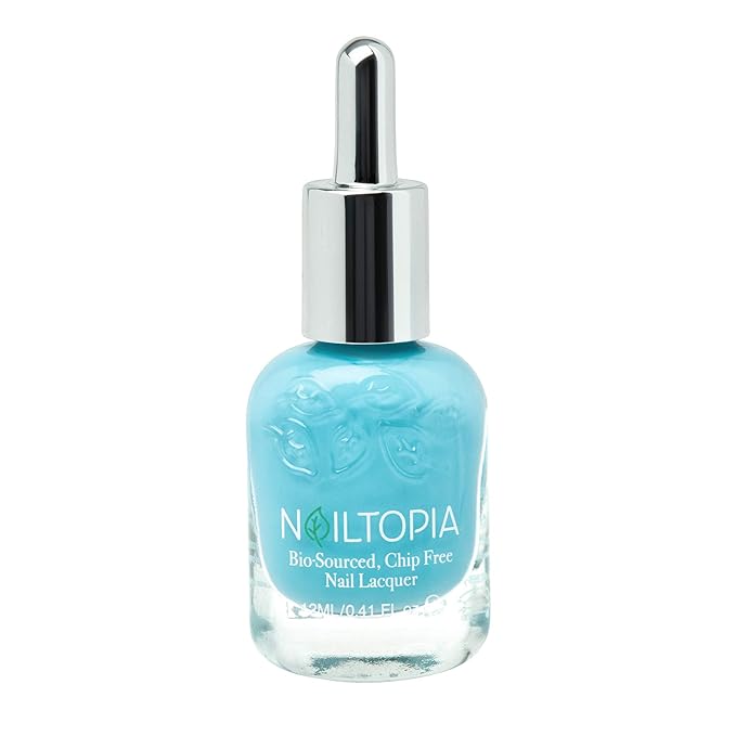 Nailtopia Bio-Sourced, Chip Free Nail Lacquer - All Natural, Strengthening Biotin and Superfood-Infused Polish - Chip Resistant Formula - Quick-Dry, Long Lasting Wear - Tropinail - 0.41 oz