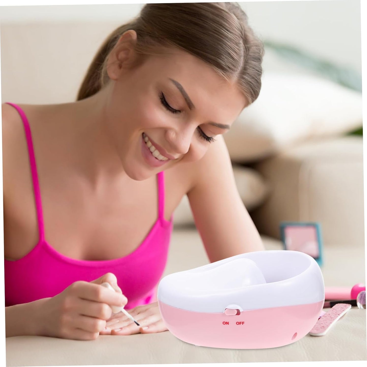 Practical Nail Dip Soak Bowl for Hand Electric Nail Soaking Bowl Us Plug