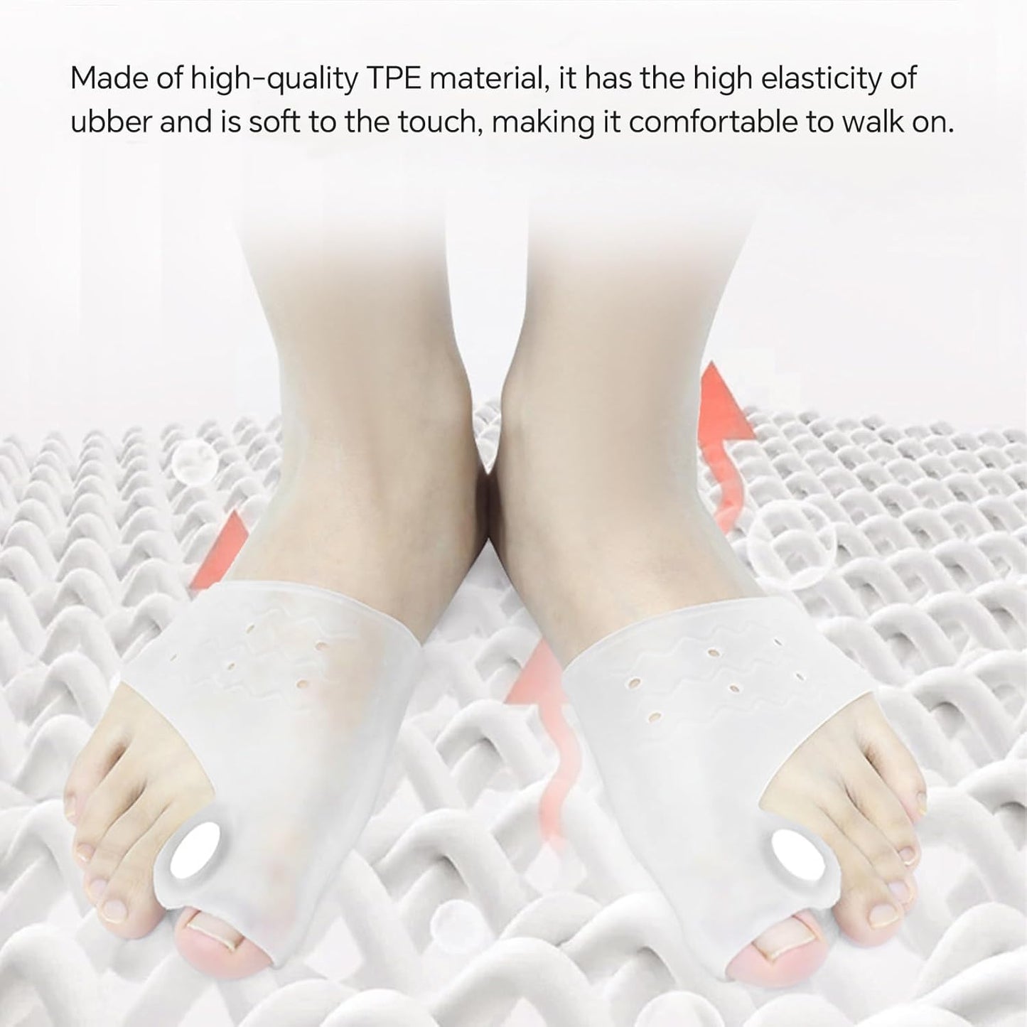 Toe Separators for Correcting Bunions and Restoring Toes to Their Original Shape for Men and Women – Toe Spacers Bunion Corrector (Transparent)