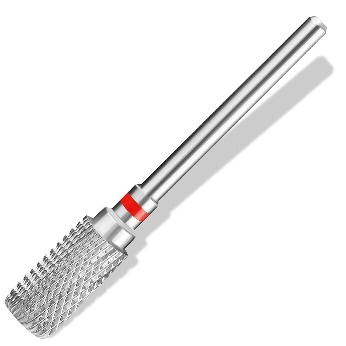 Safety Nail Drill Bits, 3/32'' Carbide Bits, Professional Nail Efile Bit For Nail Drill Machine, Suitable for Manicure Pedicure Cuticle Gel Polishing, Beginners Bits (Silver, Fine Grit)