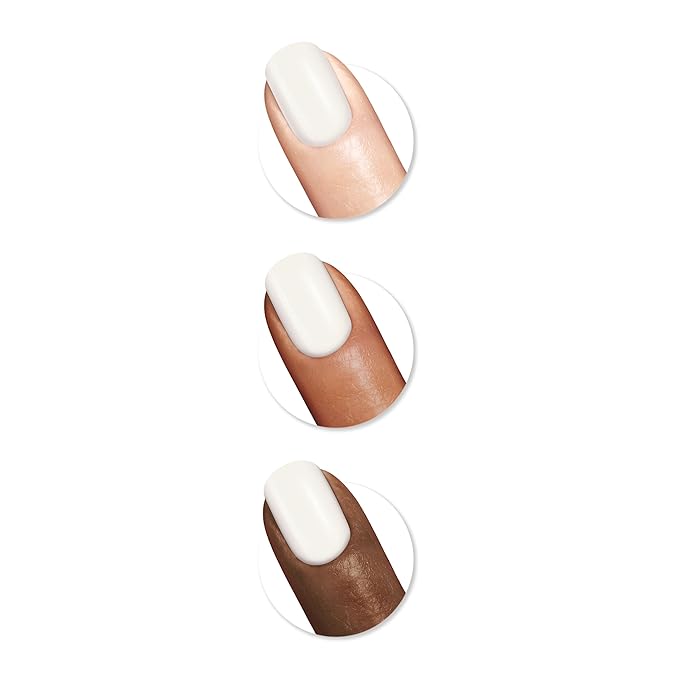 Sally Hansen Miracle Gel Keith Haring Salon Quality Nail Polish | Gel-Like Formula, Two-Step System, No UV Light Needed, Long Lasting | Opaque, Glossy | 918 Blanc Canvas | White Nail Polish