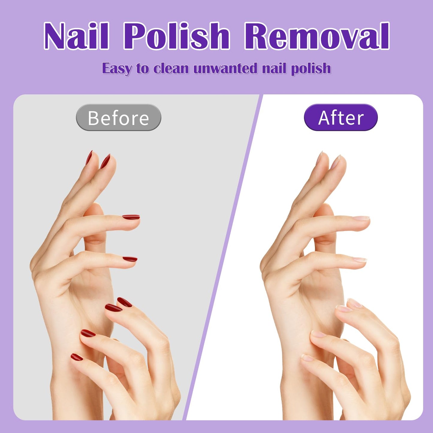 MORGLES Gel Nail Polish Remover Kit With Nail Clips, 300 Pcs Gel Polish Remover Wipes, 100/180 File, Cuticle Pusher, Nano Glass and Brush