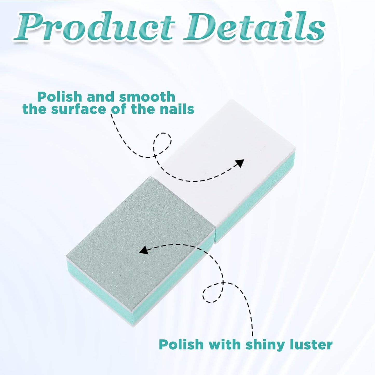 50 Pack Nail Buffer Block and Shine Kit, Mini Nail Buffers Smoother Mini Buffer Block Nails File Professional Manicure File Blocks for Polishing Smooth and Shiny Natural Nails, 1000/4000 Grit (Green)