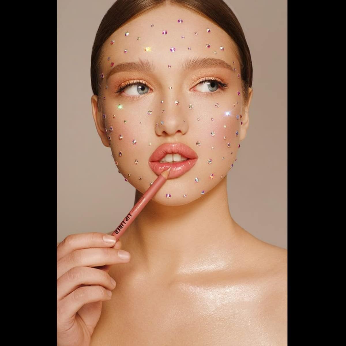 2550pcs Crystal AB Nail Art Flatback Rhinestones Charms for Face Makeup, White AB Nail Gems Gemstones K9 Glass SS4SS20 6 Sizes Bling AB Iridescent Diamonds Stones Jewels for DIY Crafts