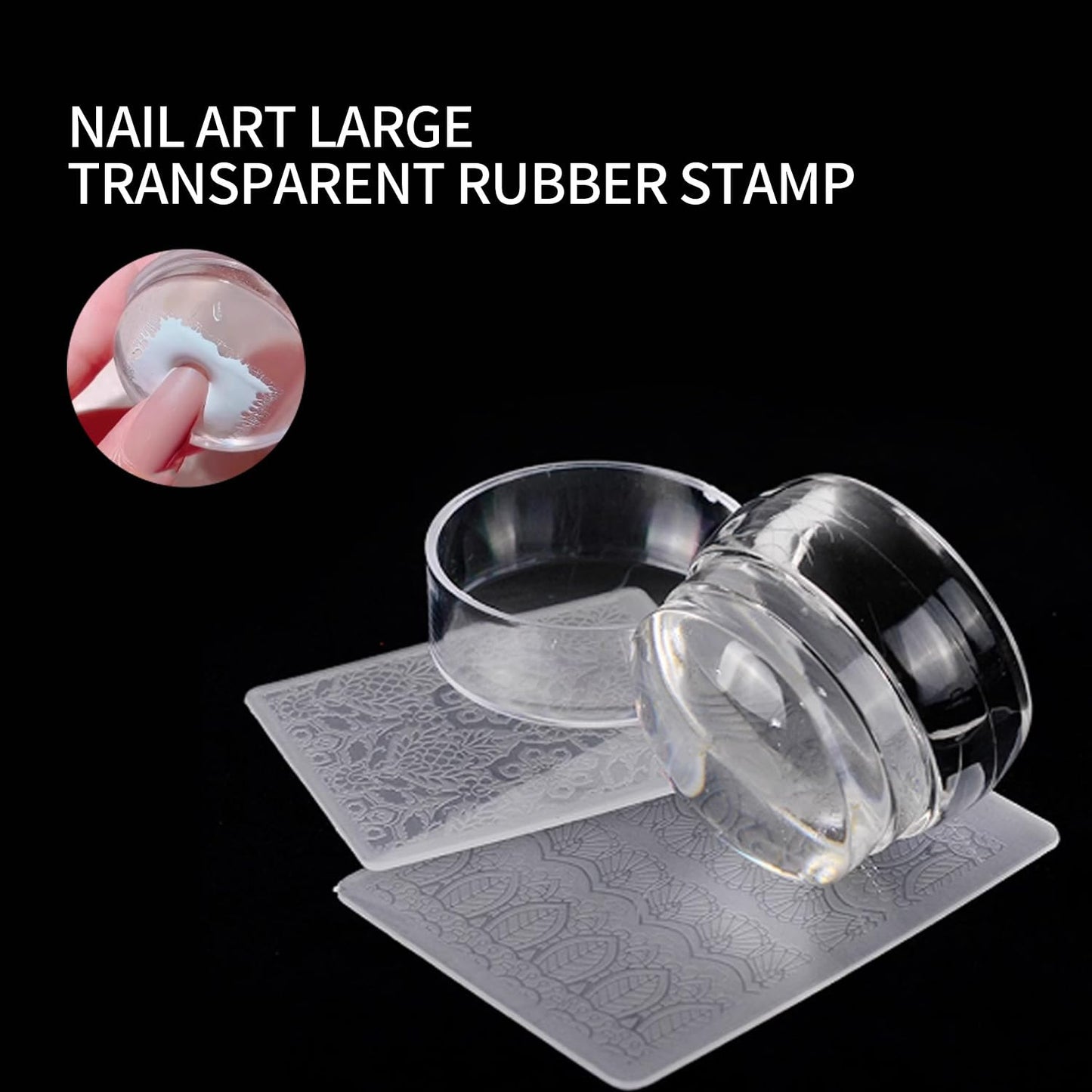 Nail Art Stamper Kit Your Perfect Choice for Effortless Nail Art Short Jelly Stamper for Nails Ideal for Nail Salon or Home User Easy to Use