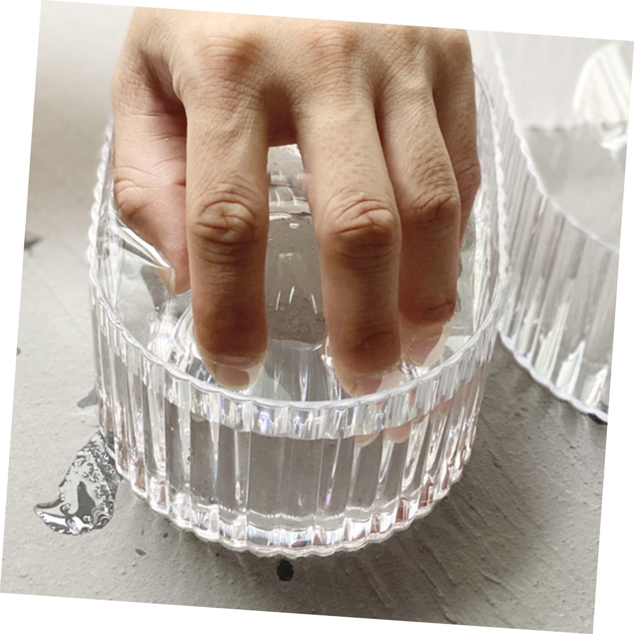 Nail Soaking Bowl, Soak Off Gel Polish Dip Powder Remover Manicure Bowl, Nail Art Polish Remove Wash Soaker Tray Manicure Spa Tool