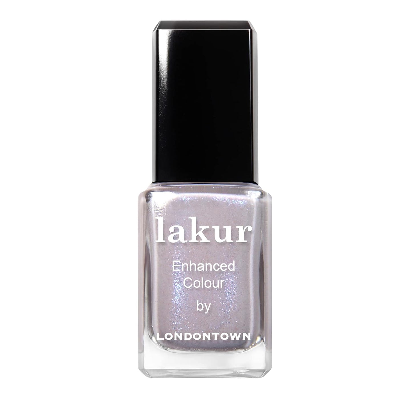 LONDONTOWN lakur Nail Polish - Chip-Resistant, Non-Toxic, Conditions & Hydrates Nails | Glittery Shimmery Lilac, Opal, .40 fl oz