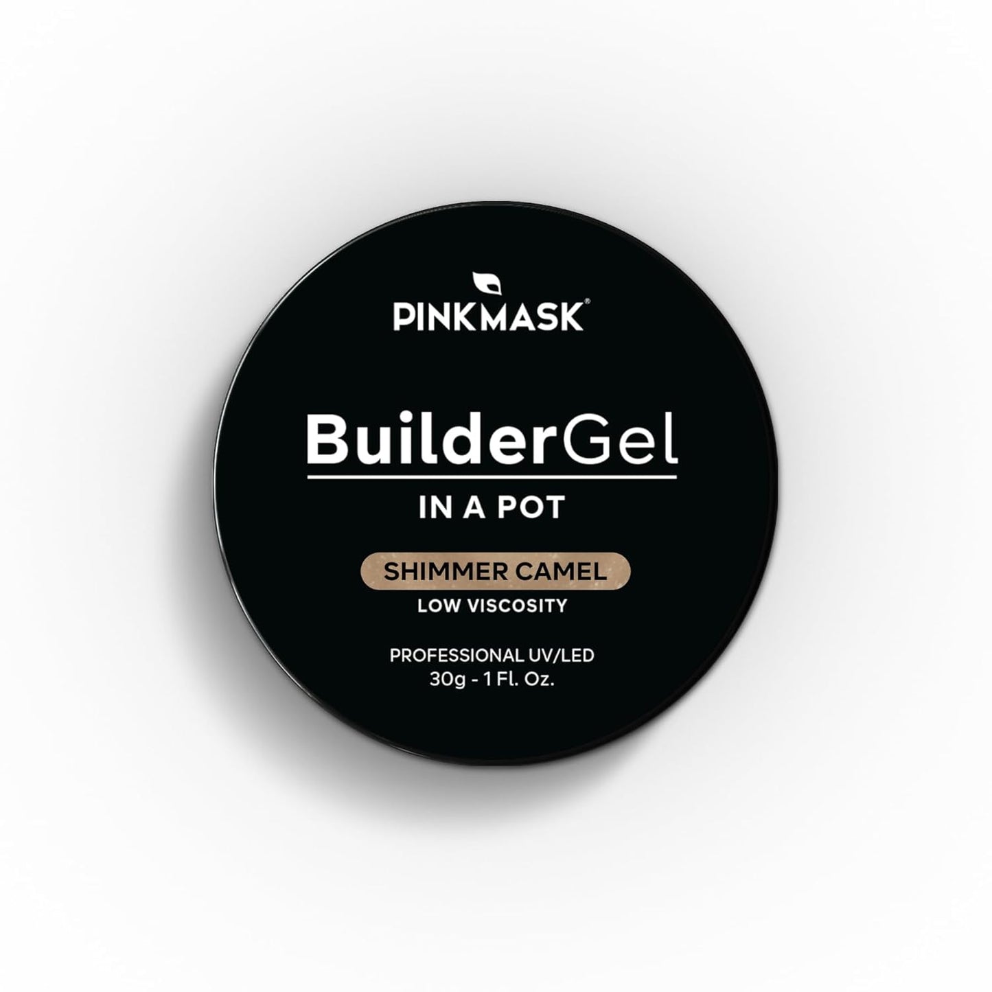 Builder Gel in a Pot 30g Shimmer Camel, Nail Extension/Strengthener in a Jar, Sculpting Gel UV/LED