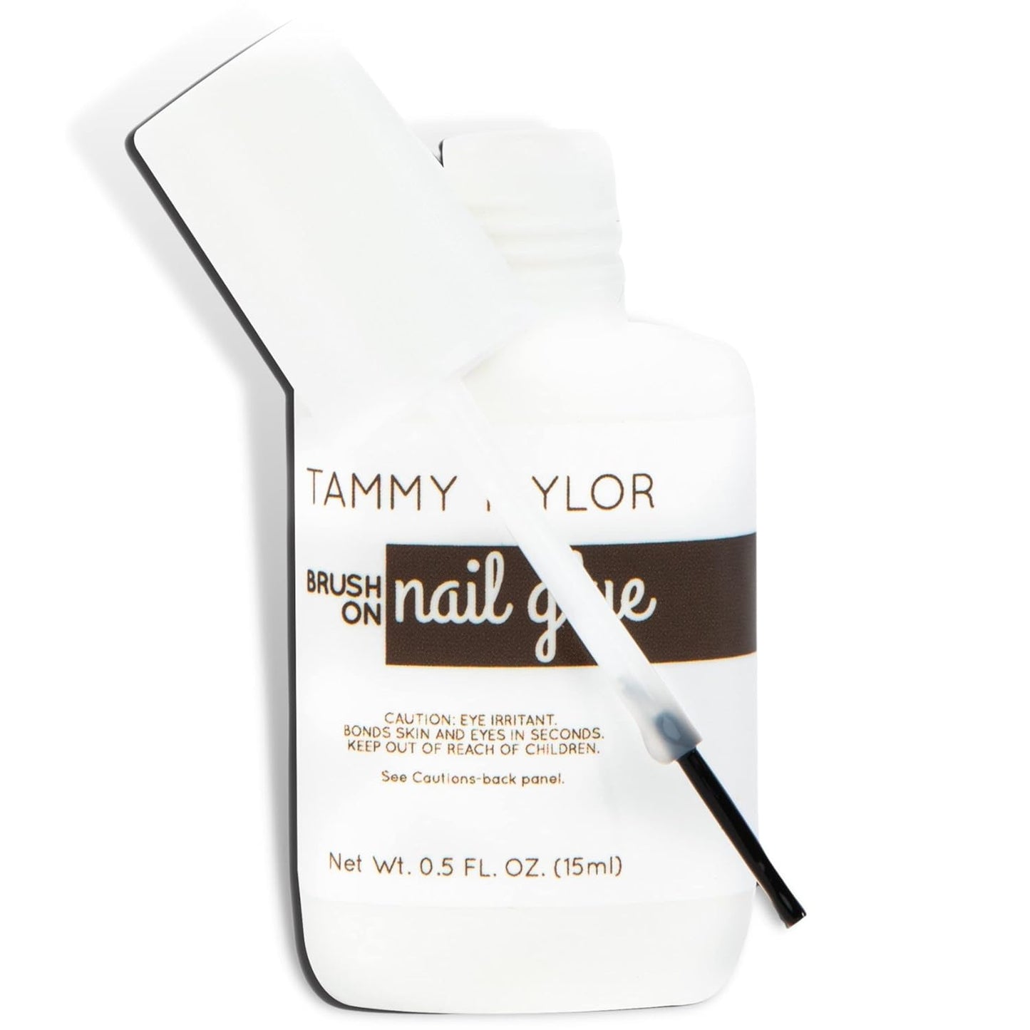 Tammy Taylor Brush On Nail Glue, Dry Clear Gel Nail Glue for Press on Nails, Acrylics, Tips and Even Natural Breaks, UV/LED Curing Needed, Strong Gel for Nails and Extensions