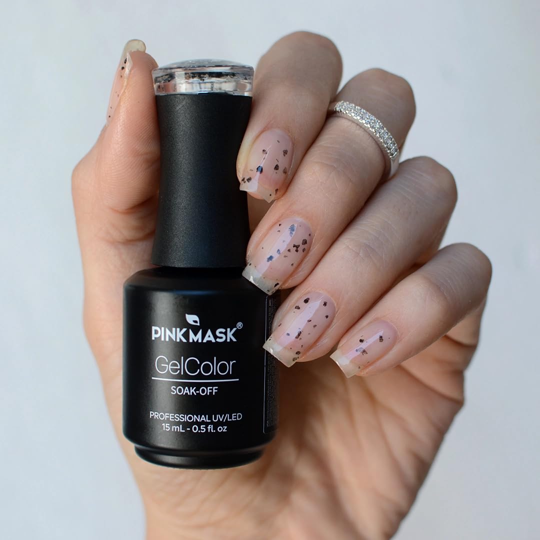 PINK MASK Gel Color Nail Polish Penny - Cruella Col. 15ml / o.5 oz - UV/LED Gel Polish, Non Wipe, Long Lasting, Soak Off Formula