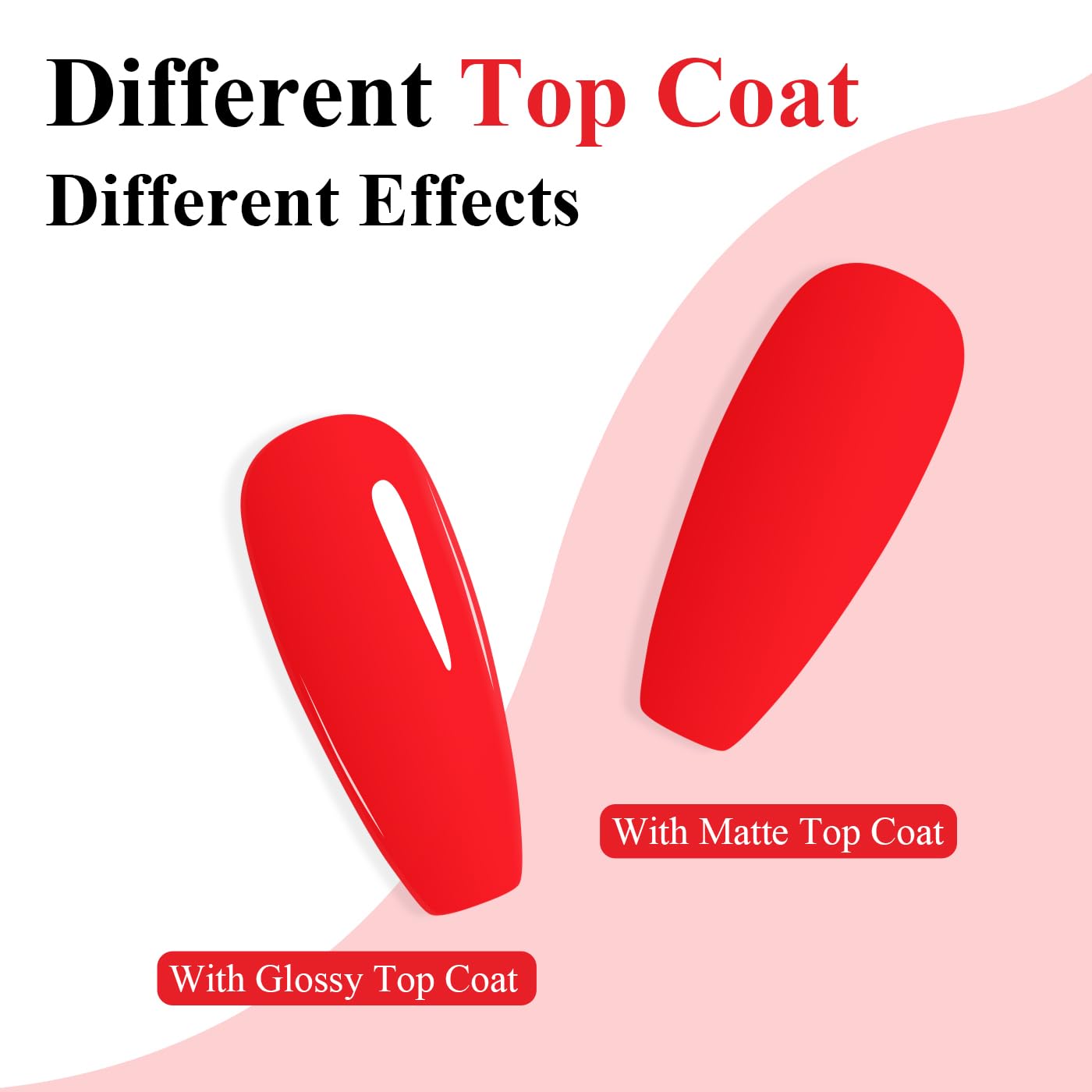 Imtiti Neon Gel Nail Polish, Neon Red Gel Polish High Gloss Soak Off UV LED Nail Gel Polish Spring Summer Art Manicure Salon DIY Design 10ML