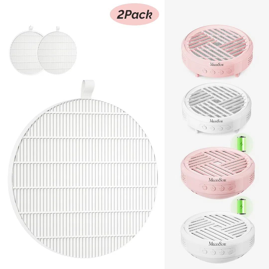 MelodySusie SProR Nail Dust Collector Replacement Filter,2 Pack Reusable Dust Filter for MelodySusie SProR Nail Dust Vacuum Fan Collector Extractor Electric Dust Suction Machine