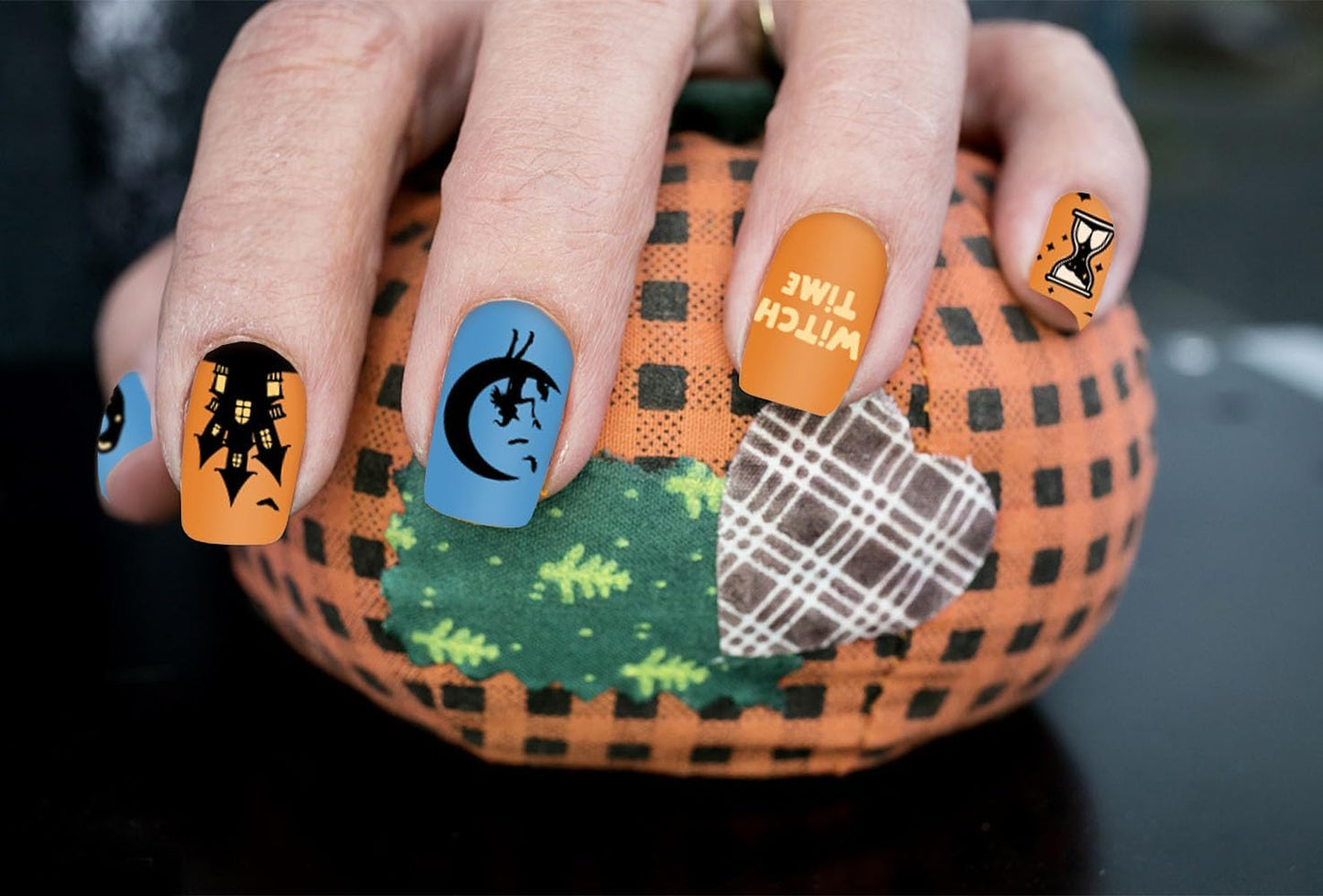 Hying 6pcs Halloween Nail Art Stamping Plates for Women Nail Art, Stainless Steel Jack-o'-Lantern Pumpkin Nail Plates Template Set for Halloween Decoration Spooky Blood Spiderweb Stamp Templates Kit